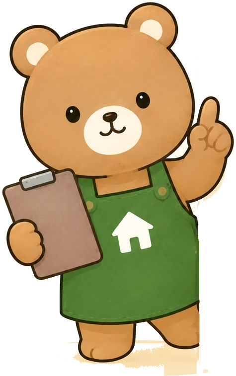 クマの案内キャラクター